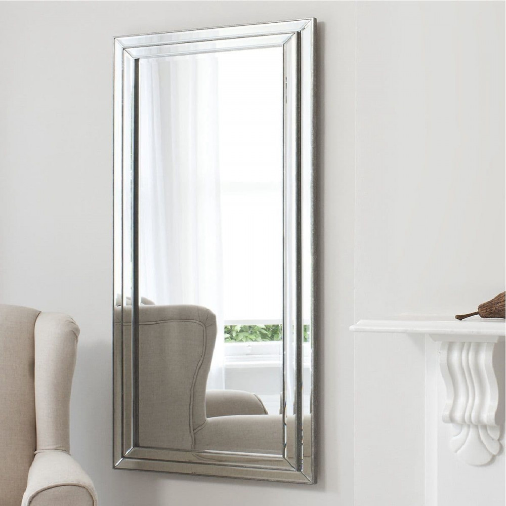 Шкаф трехстворчатый Прайм (Зеркало/Белое стекло/Зеркало) 2100x570x2300, венге